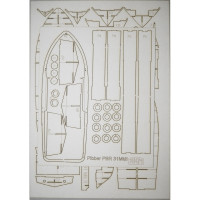 PBR 31 Mk. II Pibber — американский речной патрульный катер - вырезанные лазером детали PBR 31 Mk. II Pibber — американский речной патрульный катер - вырезанные лазером детали