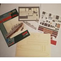 USS Ward - эсминец США + подводная лодка М-20 (В наборе лазерная резка)