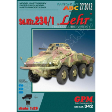 Sd.Kfz 234/1 LEHR - немецкий быстроходный бронетранспортёр + лазерная резка