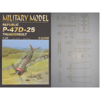 Republic P-47 D-25 Thunderbolt – истребитель + лазерная резка