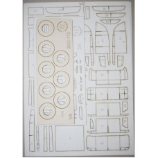 ЗИС-112 (1951) — гоночный автомобиль СССР - вырезанные лазером детали