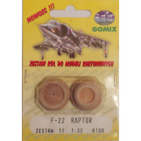 F-22 RAPTOR – Набор колёс из дерева