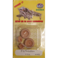 Mc Donnell Douglas F-4 E Phantom II – Набор колёс из дерева Mc Donnell Douglas F-4 E Phantom II – Набор колёс из дерева