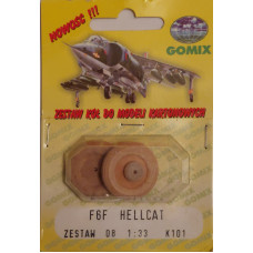F6F-3 HELLCAT – Набор колёс из дерева F6F-3 HELLCAT – Набор колёс из дерева