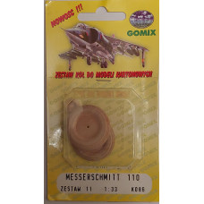 Messerschmitt Me - 110 – Набор колёс из дерева Messerschmitt Me - 110 – Набор колёс из дерева