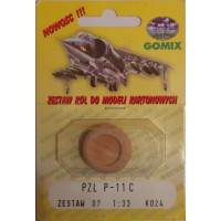 PZL P.11c – Набор колёс из дерева