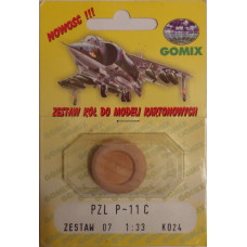 PZL P.11c – Набор колёс из дерева