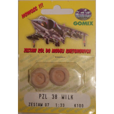PZL-38 WILK – Набор колёс из дерева PZL-38 WILK – Набор колёс из дерева