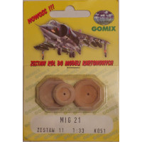МиГ-21 – Набор колёс из дерева