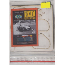 Maserati 250F – вырезанные лазером детали