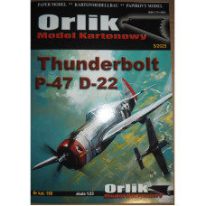 Republic P-47 D-22 Thunderbolt — тяжелый истребитель США – меловая печать