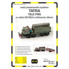 Tatra T815 PMS – грузовой автомобиль с понтонным мостом BZ-T815 и бульдозером