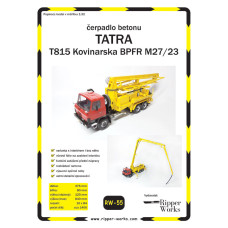 Tatra T815 Kovinarska BPFR M27/23 - строительная техника - насос для бетона