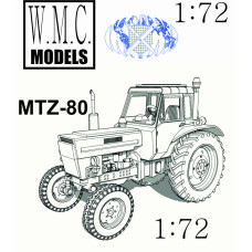 МТЗ-80 1:72 (3D напечатанная модель)