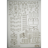 ДЗ-42Г + ДТ-75М Казахстан — гусеничный бульдозер СССР/ Казахстана — детали, вырезанные лазером