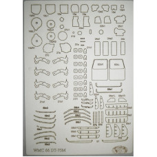 ДЗ-42Г + ДТ-75М Казахстан — гусеничный бульдозер СССР/ Казахстана — детали, вырезанные лазером