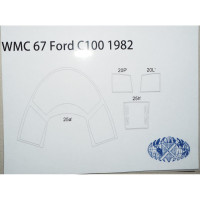 Ford Mk.II C100 1982 – гоночный автомобиль – детали оконных стекол