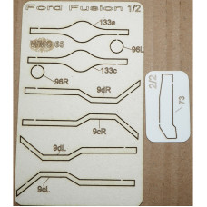 Ford Fusion – американский гоночный автомобиль – вырезанные лазером детали