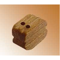 Блок из ореха с двумя отверстиями, 6мм (20 шт.)