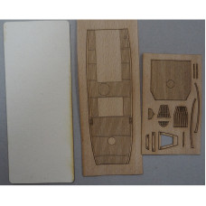 МРС-80 пр.389 Лещ — малый рыболовный сейнер СССР - вырезанные лазером деревянные детали палуб