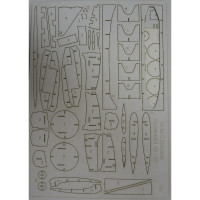 Kawasaki Ki-102 – ударный самолет - детали вырезанные лазером