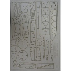 Kawasaki Ki-102 – ударный самолет - детали вырезанные лазером